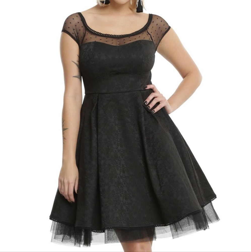 Disney Villians Black Lace Swing Dress